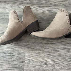 Tan ankle boots